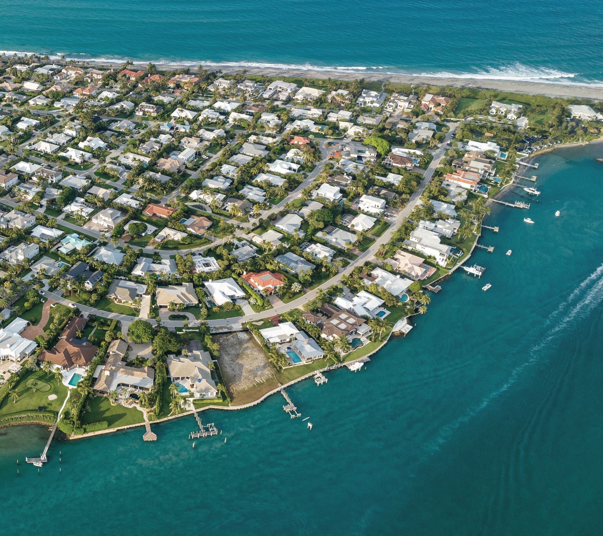 Jupiter Inlet Colony from the air