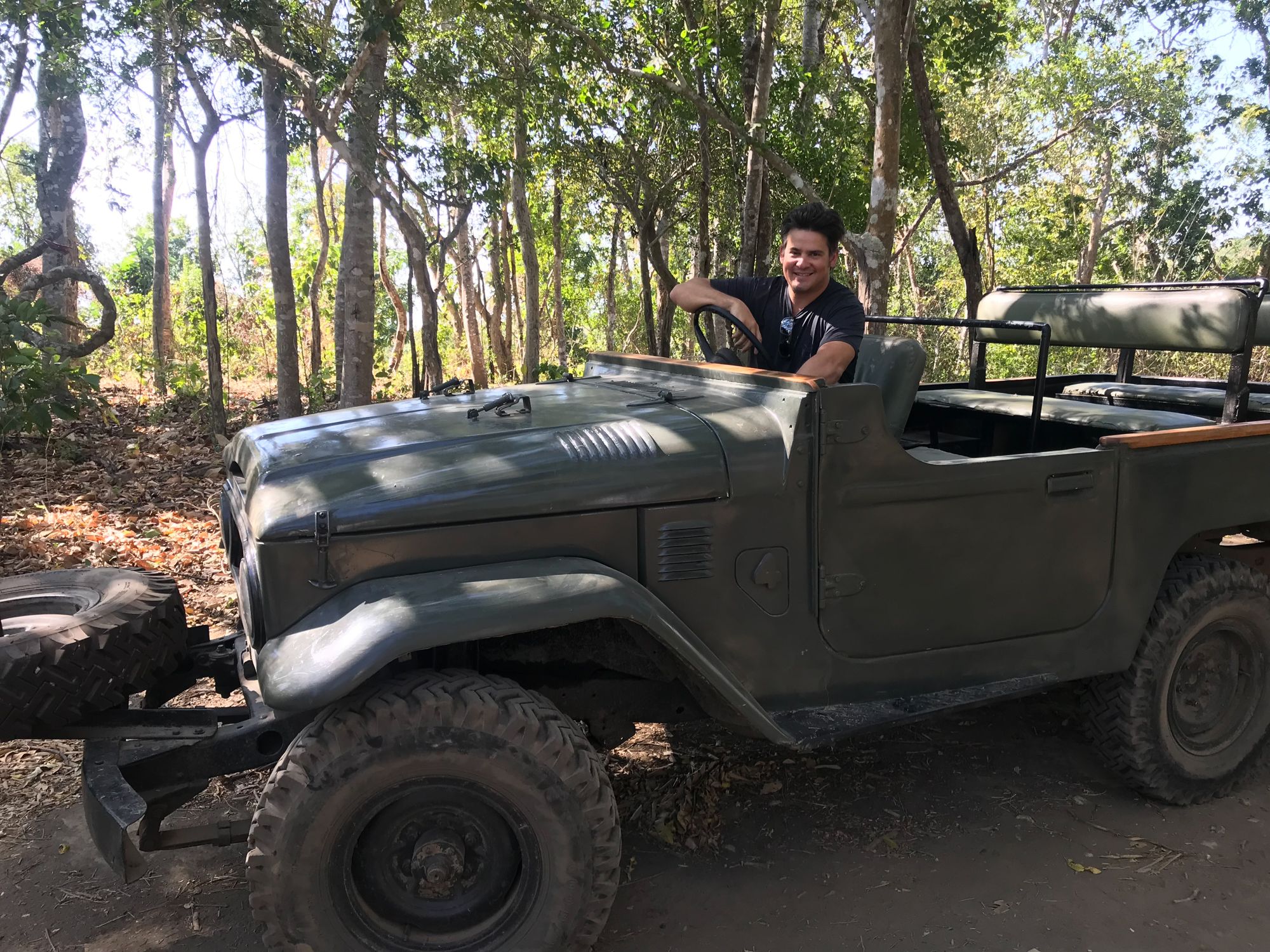 Nikko in the Land Cruiser