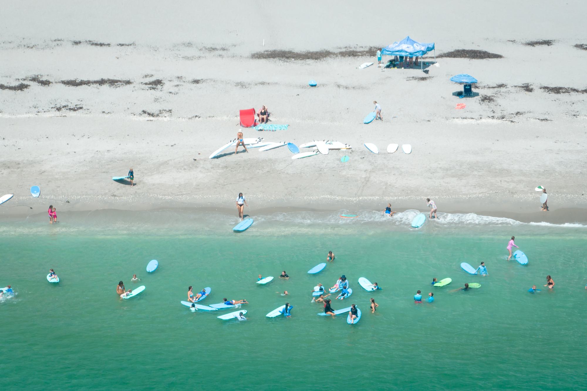 Surf camp on Jupiter Beach