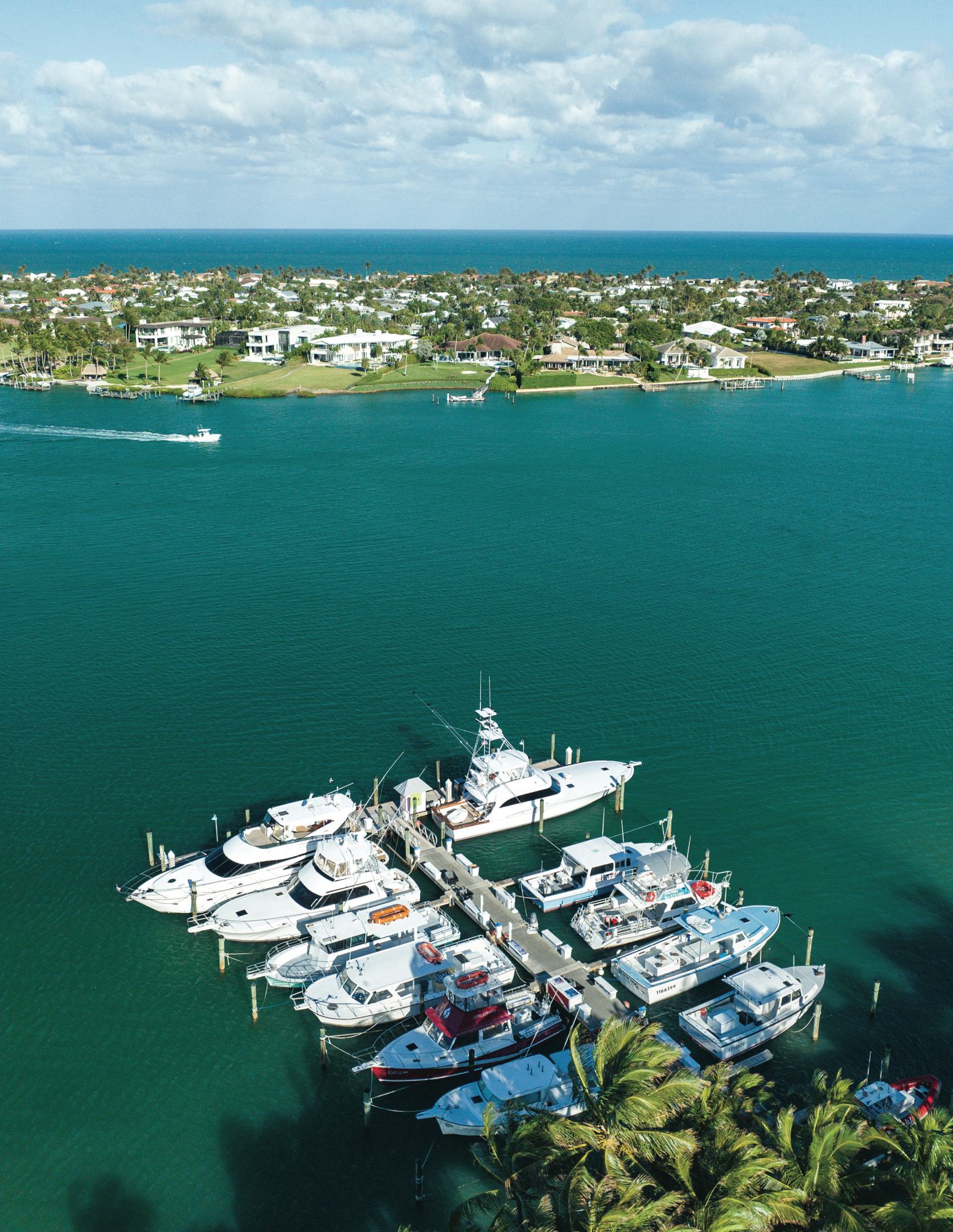 A marina on the Jupiter Inlet