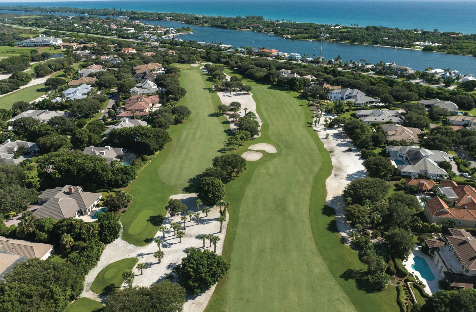 Tequesta, fairways along the river