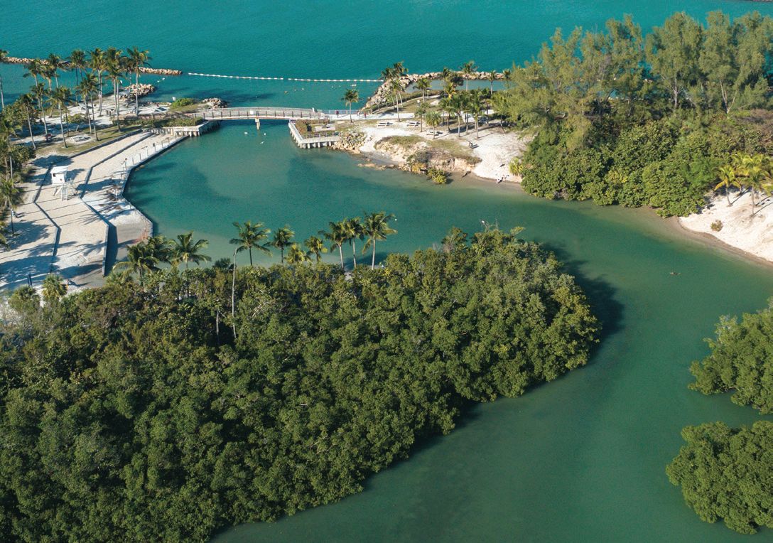 DuBois Park and the inlet lagoon