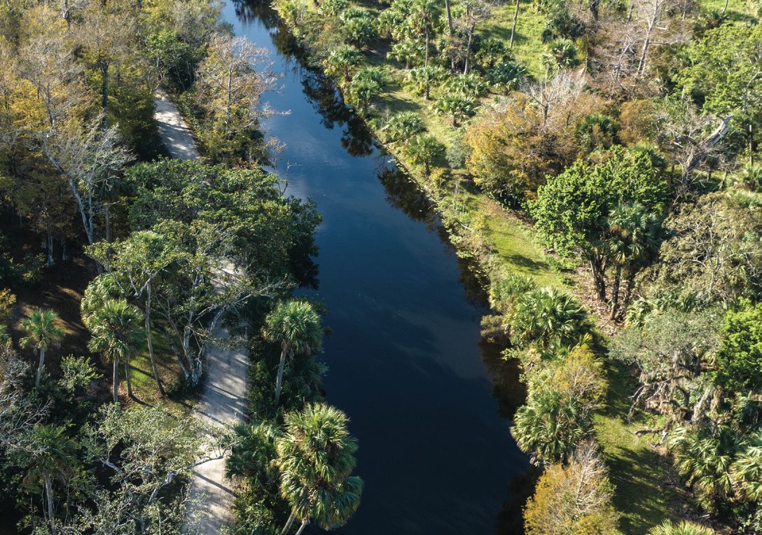 Riverbend Park, the river under the oaks
