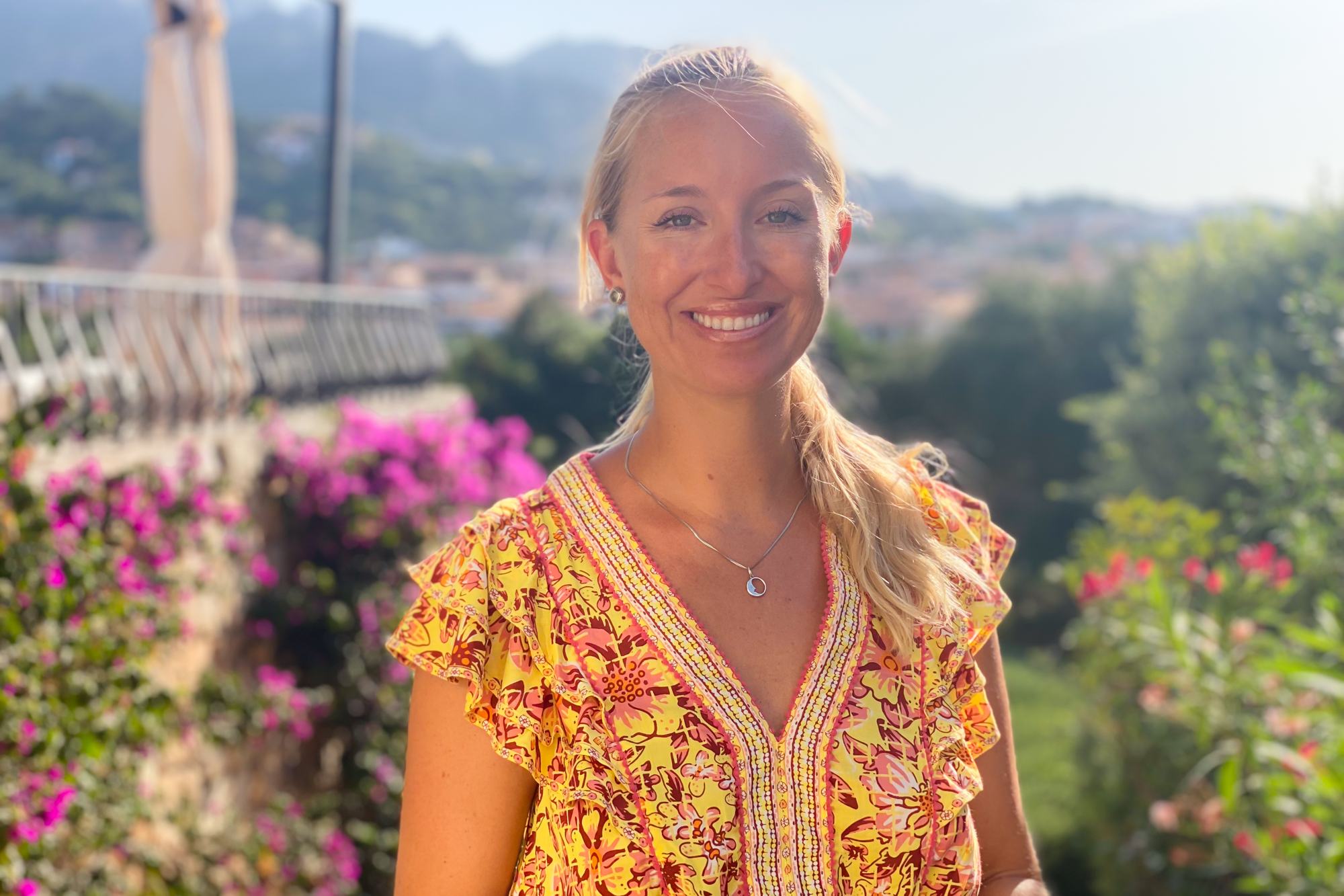 Camilla in the garden