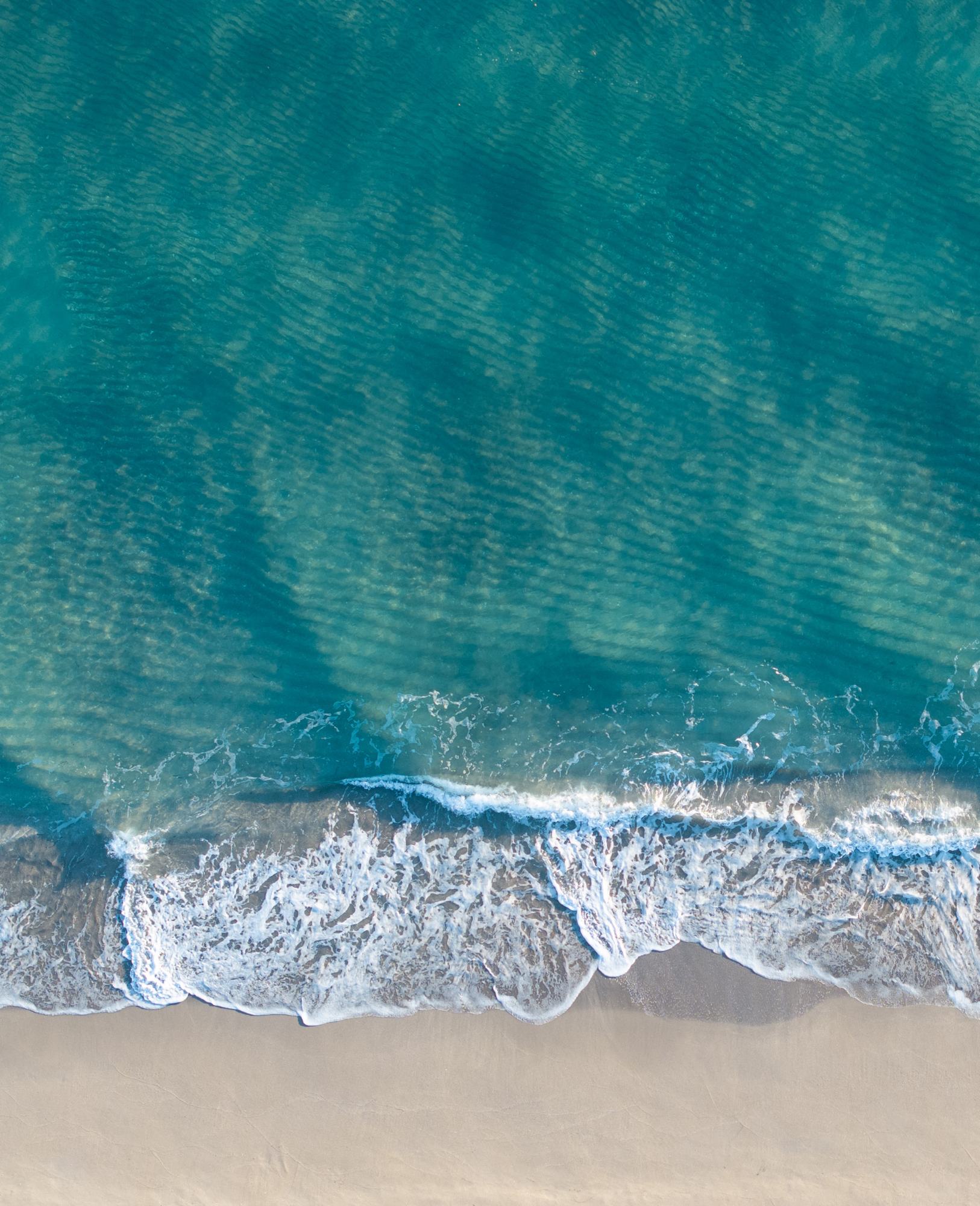 The beach from above