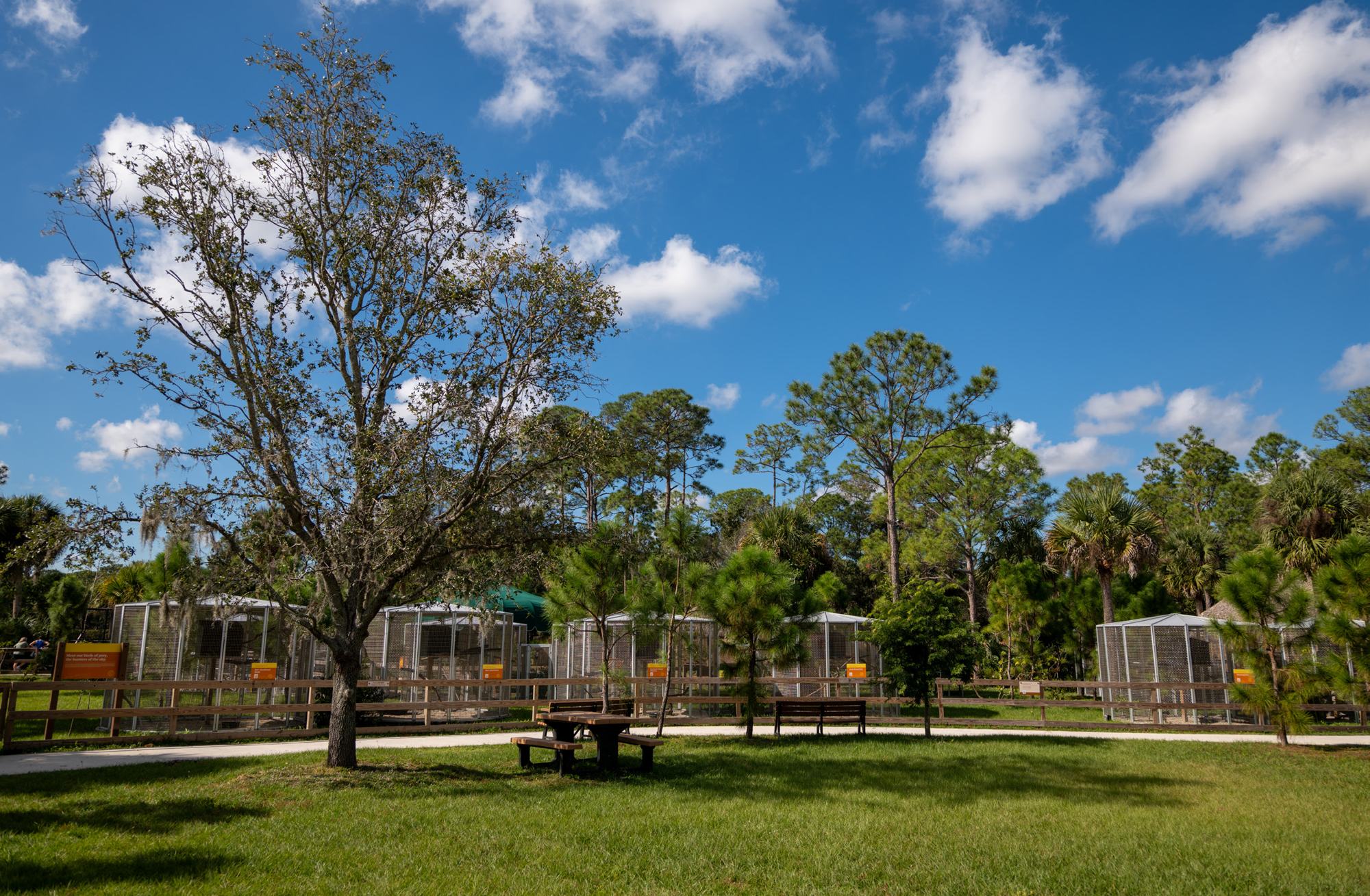 The grounds at Busch Wildlife Sanctuary