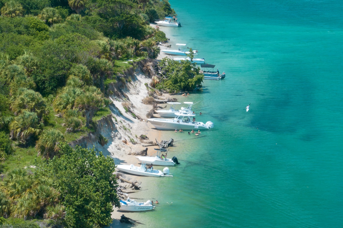 Boats on the sandbar