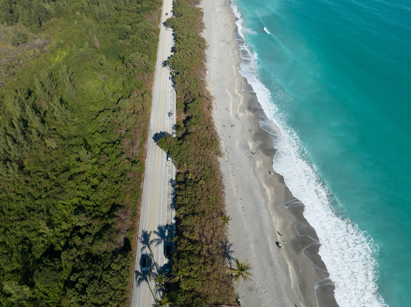 The beach road, Jupiter Island
